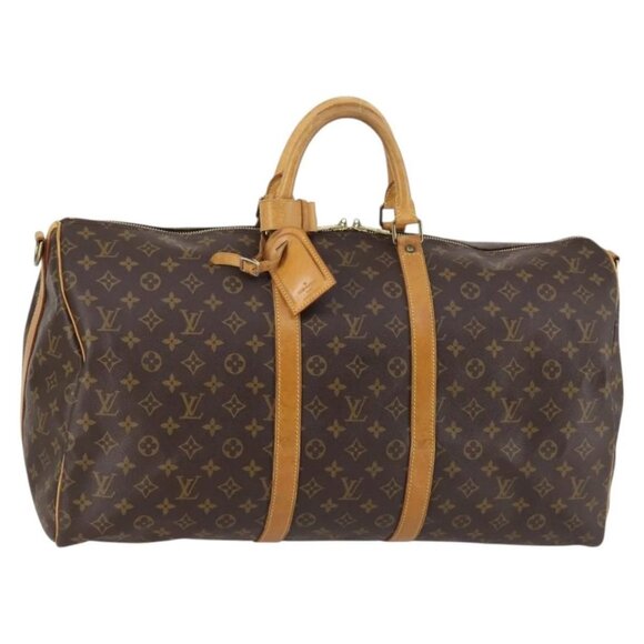 LOUIS VUITTON Monogram Keepall Bandouliere 55 Boston Bag M41414 LV Auth 141999 - Picture 2 of 16